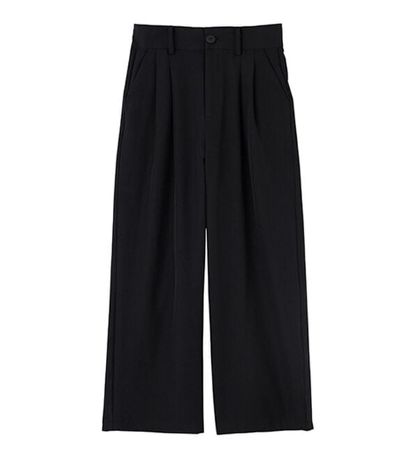 GeeRA（ジーラ）の「着心地抜群！ハイウエストダブルタックワイドパンツ（フルレングスパンツ）」｜詳細画像