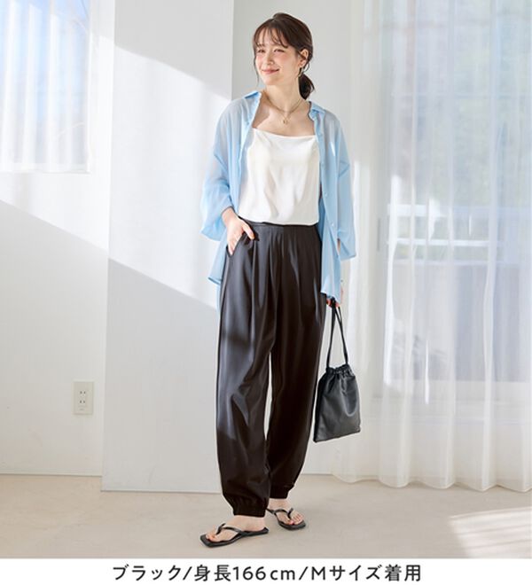 Viola e Viola（ヴィオラ エ ヴィオラ）の「さらテロイージージョガーパンツ（フルレングスパンツ）」｜詳細画像