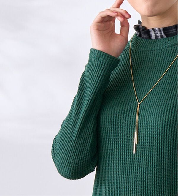 BELLUNA（ベルーナ）の「異素材重ね着風チュニック（チュニック）」｜詳細画像