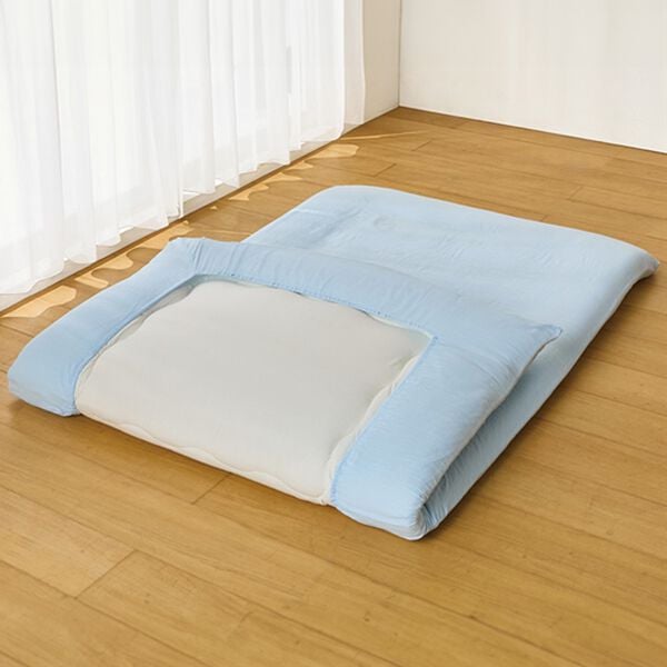 「綿１００％お買得ワンタッチシーツ３色組（敷布団、薄手マットレス用）（敷布団カバー・シーツ）」｜詳細画像