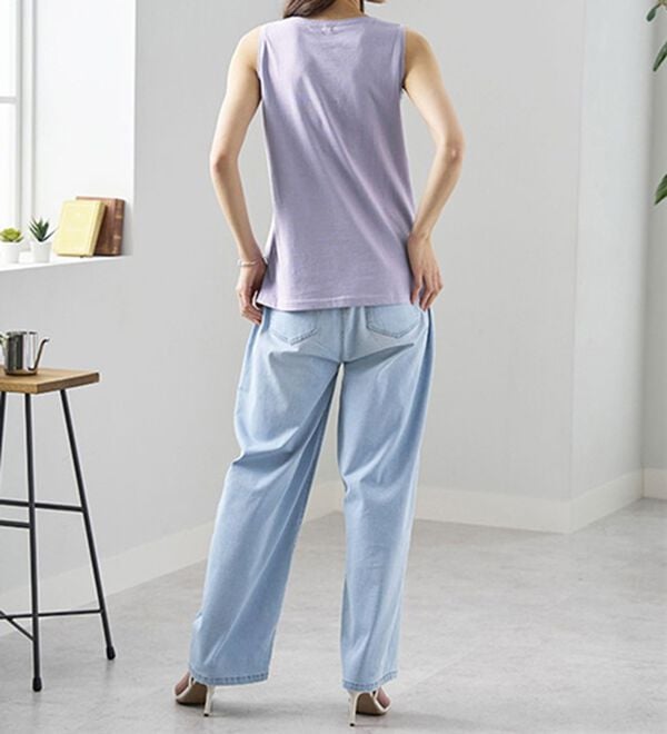 BELLUNA（ベルーナ）の「ヒンヤリ綿１００％大人顔タンクトップ（タンクトップ・キャミソール）」｜詳細画像