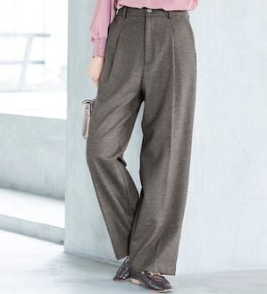 RANAN（ラナン）の「静電気防止・抗菌防臭！キレイ見えにこだわったワイドパンツ（フルレングスパンツ）」｜詳細画像