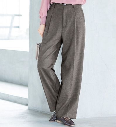 RANAN（ラナン）の「静電気防止・抗菌防臭！キレイ見えにこだわったワイドパンツ（フルレングスパンツ）」