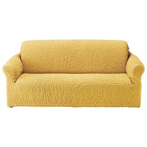 「抗菌防臭付タテヨコ伸縮フィット式ソファカバー（ソファーカバー）」｜ミモザイエロー