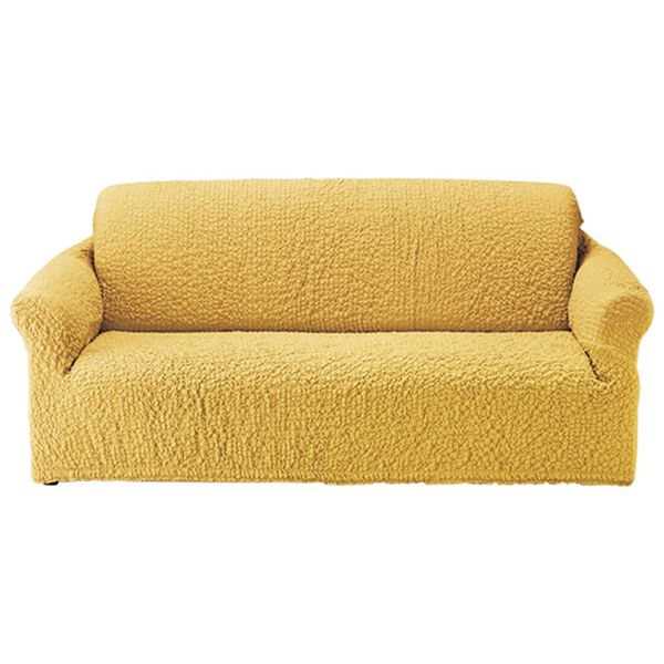 「抗菌防臭付タテヨコ伸縮フィット式ソファカバー（ソファーカバー）」｜ミモザイエロー