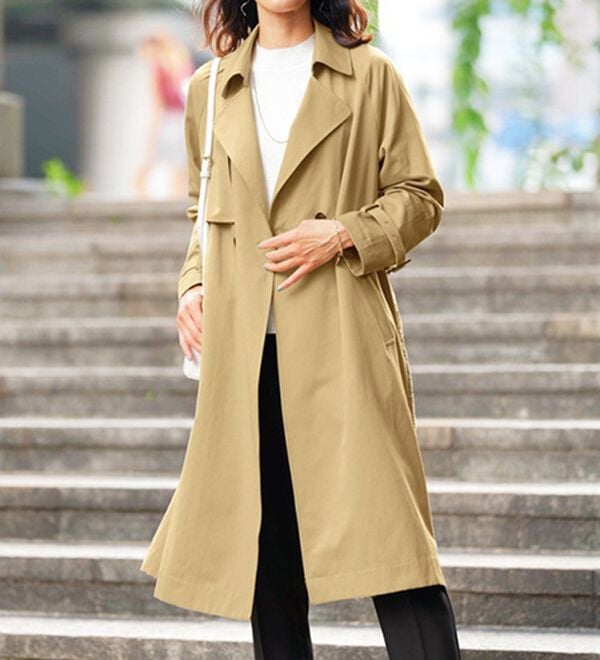 BELLUNA（ベルーナ）の「バックレースデザイン華やぎトレンチコート（ロングコート）」｜詳細画像