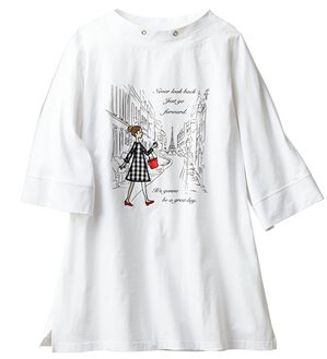 ルフラン（ルフラン）の「綿１００％こだわりプルオーバー（カットソー）」｜オフ白系