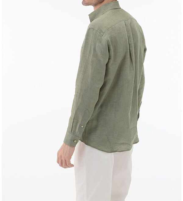 「＜コムルヴァン・オム＞大人のフレンチリネン１００％シャツ（メンズシャツ）」｜詳細画像