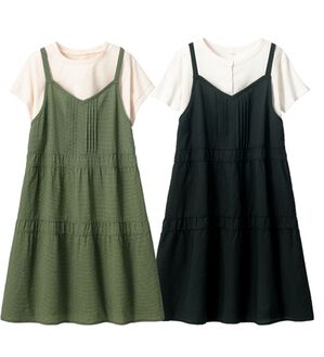 ルフラン（ルフラン）の「【２色組】【ｐｌｕｓＯＮＥ】４点カバーチュニック（チュニック）」｜2色組