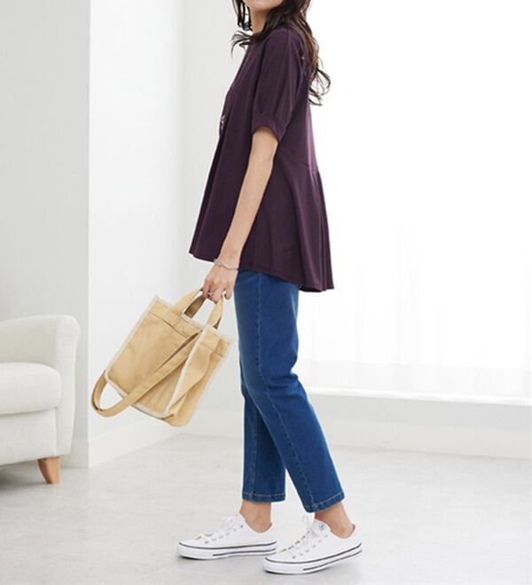 BELLUNA（ベルーナ）の「バックフレアーパフ袖プルオーバー（カットソー）」｜詳細画像