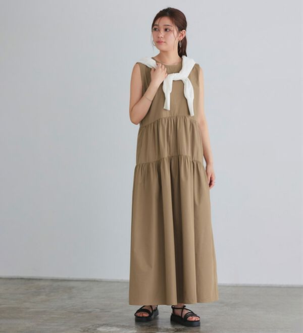 Pierrot（ピエロ）の「ラウンドティアードワンピース（カットソーワンピース）」｜詳細画像