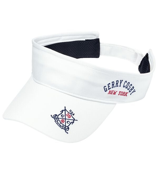 「＜コスビー＞サンバイザーにもなるキャップ（メンズ帽子）」｜ホワイト