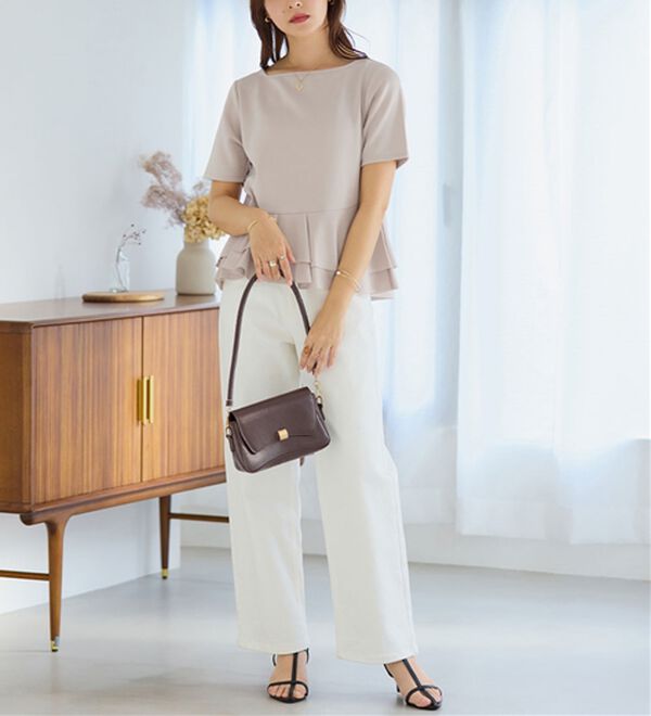 alotta（アロッタ）の「スクエアネックティアードトップス（カットソー）」｜詳細画像