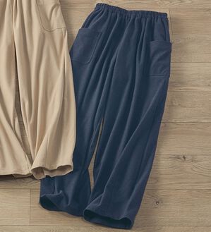 BELLUNA（ベルーナ）の「杢調ストレッチ素材コロンパンツ（フルレングスパンツ）」｜杢インディゴ