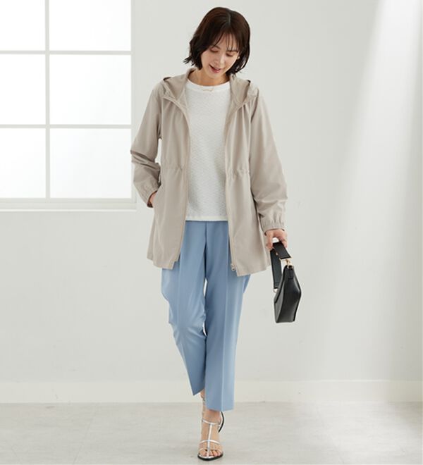 BELLUNA（ベルーナ）の「はっ水加工ドロスト使い軽量パーカー（その他ジャケット）」｜詳細画像