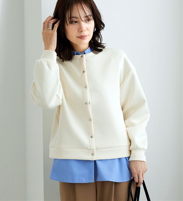 BELLUNA（ベルーナ）の「きれい見えスナップボタンカーディガン（ニットカーディガン）」｜詳細画像