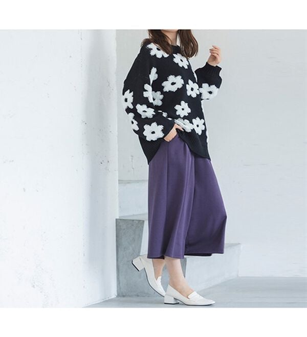 裏起毛ガウチョパンツ クロップド - ベルーナ【公式】