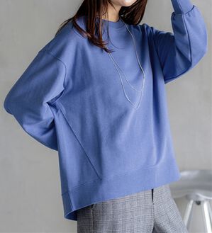 BELLUNA（ベルーナ）の「軽やか綿混！大人サマ見えスウェット（カットソー）」｜ライラック