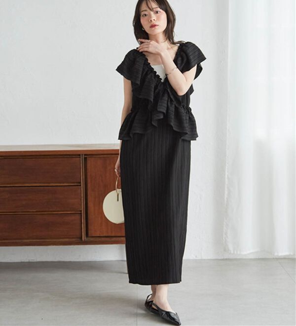 RANAN（ラナン）の「マルチウェイナローワンピース（その他ワンピース）」｜ブラック