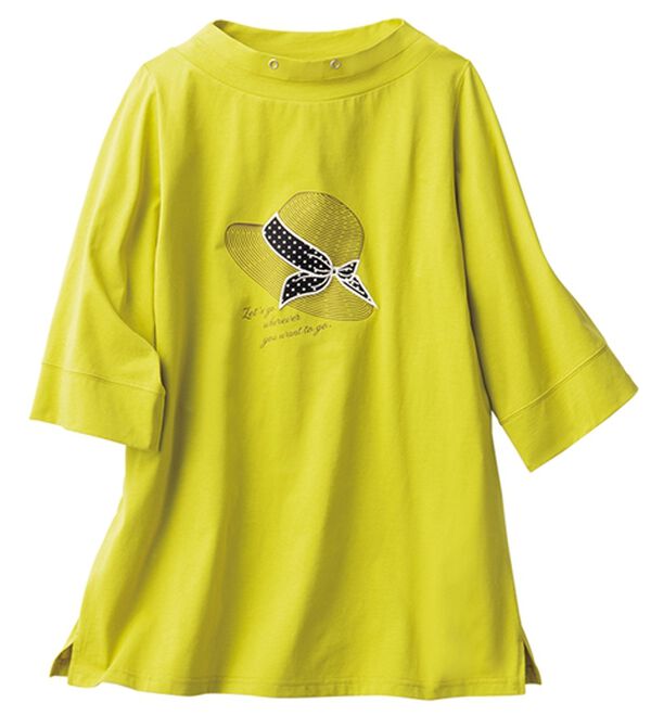 ルフラン（ルフラン）の「綿１００％こだわりプルオーバー（カットソー）」｜イエロー系