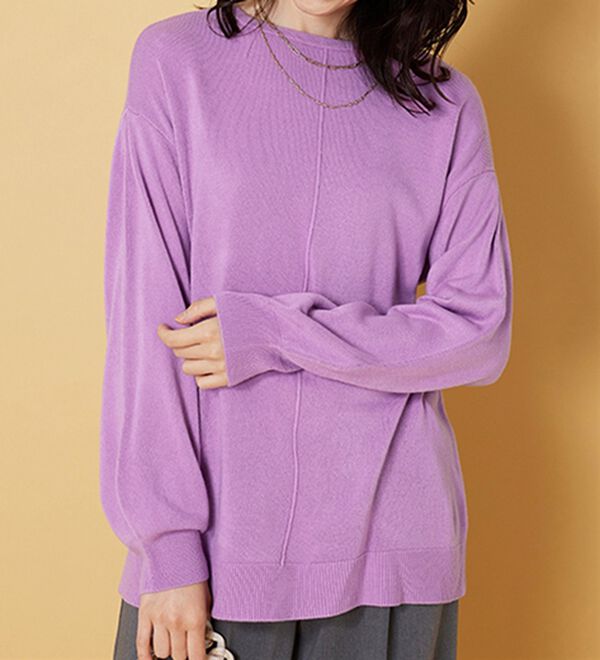 BELLUNA（ベルーナ）の「ふんわりカシミヤタッチニットプルオーバー（ニット・セーター）」｜詳細画像