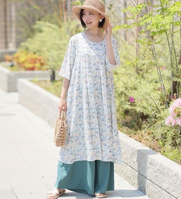 選べる2デザイン ひんやり リラックス 細魅せ切替 Aライン