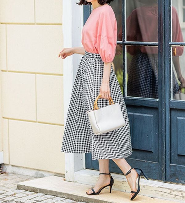 BELLUNA（ベルーナ）の「ふんわり切替フレアースカート（ロングスカート）」｜詳細画像