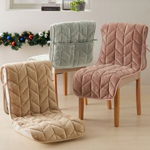 iellio（イエリオ）の「あったかフランネルチェアカバー＜座椅子カバー・こたつ椅子カバー・吸湿発熱・抗菌防臭＞（チェアカバー・チェアパッド）」｜詳細画像