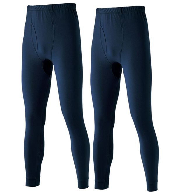 「【２枚組】＜ベルウォーム（Ｒ）＞しっかり厚地素材の＋４℃暖かインナー　ロングタイツ（メンズ靴下・タイツ）」｜詳細画像