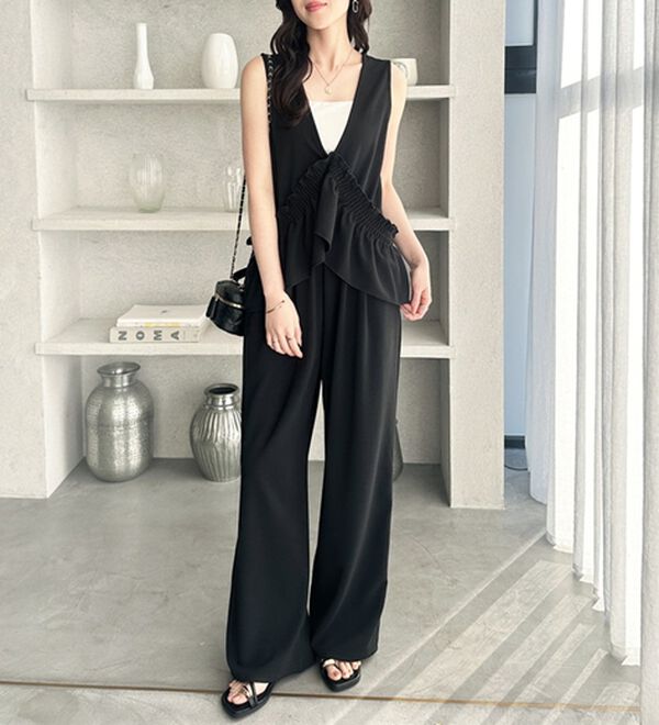 GeeRA（ジーラ）の「マルチＷＡＹフリルサロペット（オールインワン）」｜詳細画像