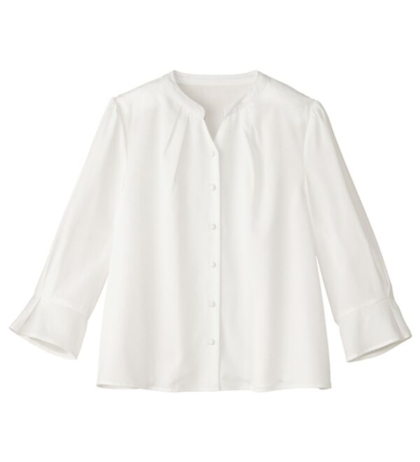 alotta（アロッタ）の「キャンディースリーブくるみボタンブラウス（ブラウス）」｜詳細画像