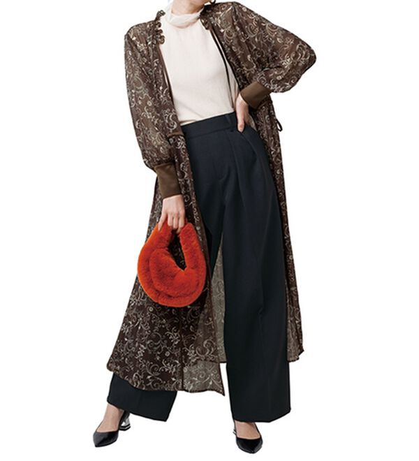 RANAN（ラナン）の「オーナメントプリントロングワンピ（ロングワンピース）」｜詳細画像