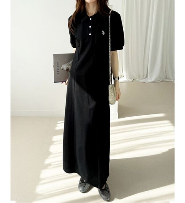 GeeRA（ジーラ）の「【Ｕ．Ｓ．ＰＯＬＯＡＳＳＮ】ポロ衿ワンピ―ス（その他ワンピース）」｜詳細画像