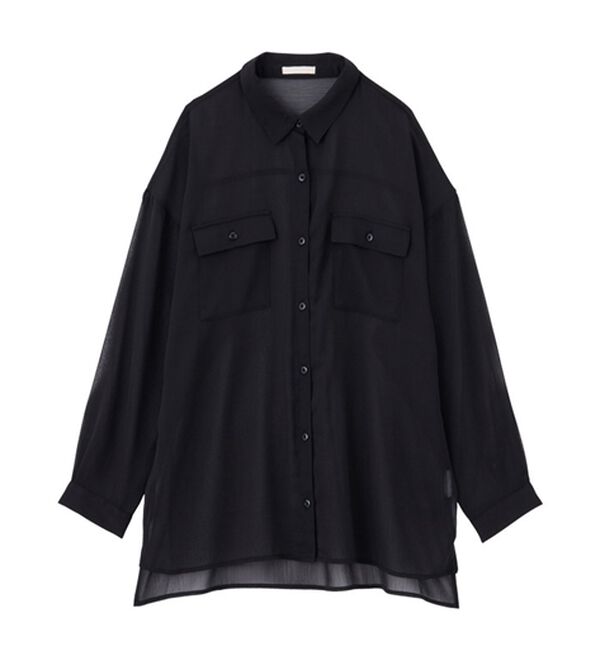 GeeRA（ジーラ）の「オーバーサイズシアー楊柳シャツ（シャツ）」｜詳細画像