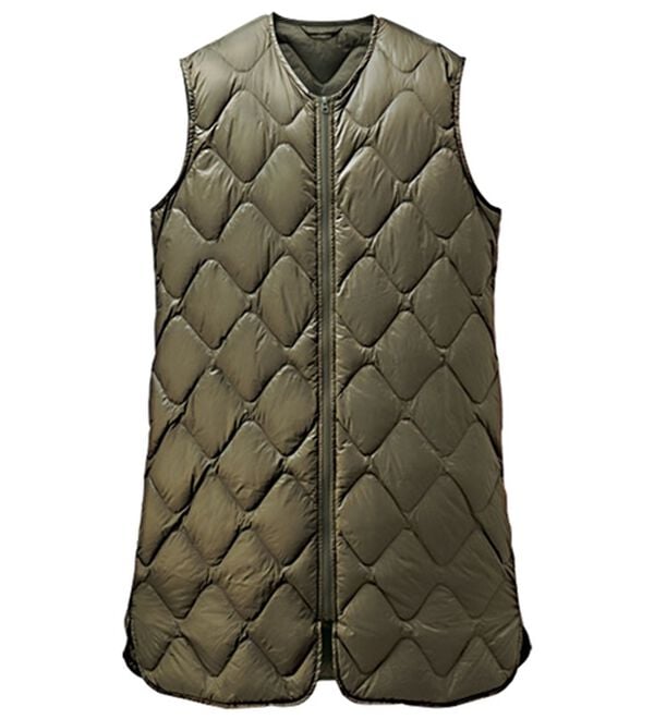 BELLUNA（ベルーナ）の「洗える！軽量ダウンロングベスト（ポーチ付）（ベスト）」｜詳細画像