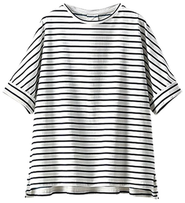 BELLUNA（ベルーナ）の「ヒンヤリ実感！大人顔サマ見えゆったりＴシャツ（Tシャツ）」｜詳細画像