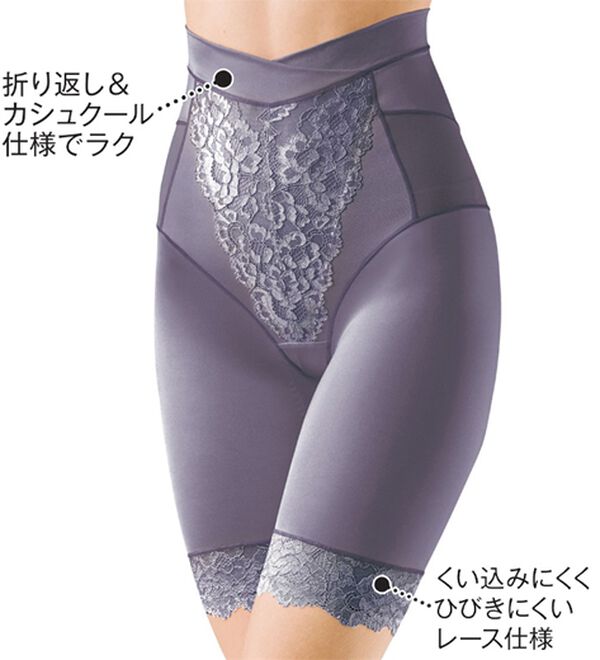 「【５色組】ハイウエストでハミ肉すっぽりガードル（ショーツ）」｜詳細画像