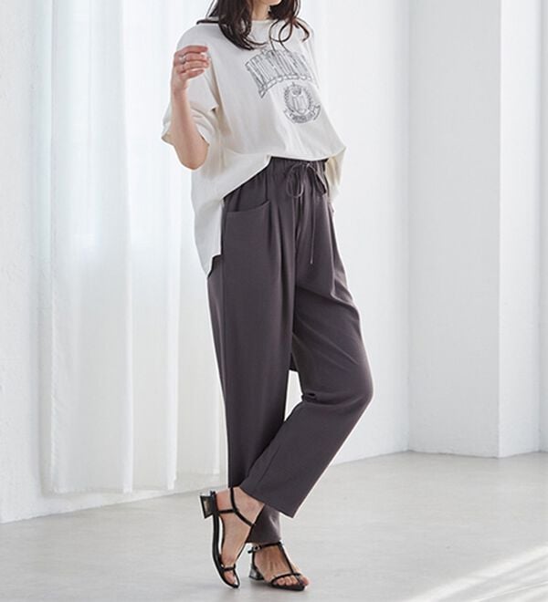 RANAN（ラナン）の「リラックスタックテーパードパンツ（フルレングスパンツ）」｜詳細画像