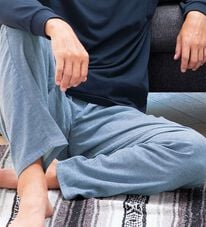 「のびやかガーゼパンツ（メンズルームウェア）」