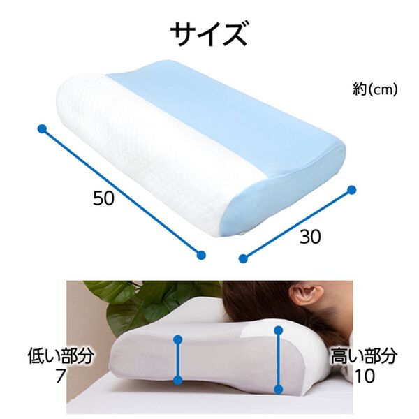 「整骨院長監修　スマホ首を考えた枕＜枕本体・ピロー＞（枕）」｜詳細画像