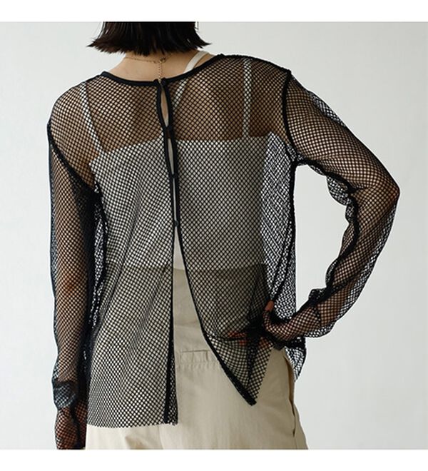 GeeRA（ジーラ）の「２ｗａｙメッシュカーディガン（ニットカーディガン）」｜詳細画像