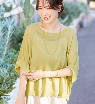 Viola e Viola（ヴィオラ エ ヴィオラ）の「カットソーより涼やか！シアードルマンニット（ニット・セーター）」