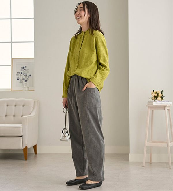 BELLUNA（ベルーナ）の「《ＨｕｇＲｅａｍコットン》セミカーブパンツ（フルレングスパンツ）」｜詳細画像