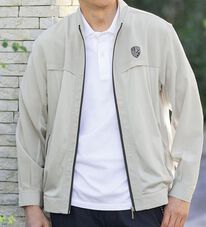 「＜ダンロップ・リファインド＞楊柳メッシュブルゾン（メンズブルゾン）」