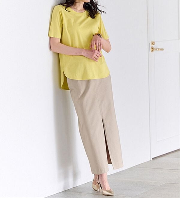 RANAN（ラナン）の「＜ＢＣ＞綿１００％ひんやりラウンドヘムプルオーバー（カットソー）」｜詳細画像