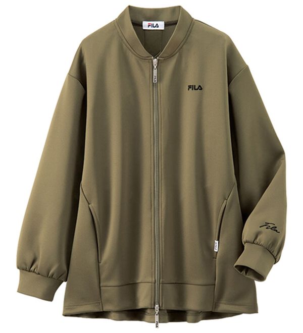 BELLUNA（ベルーナ）の「＜ＦＩＬＡ＞とろみ素材ダブルジップブルゾン（ブルゾン）」｜詳細画像