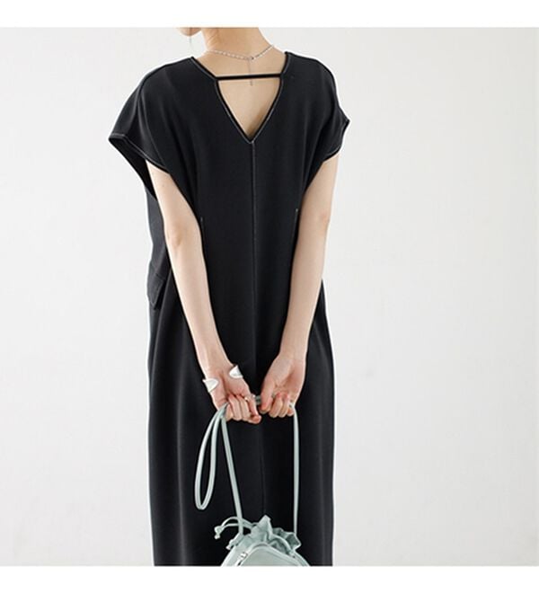 GeeRA（ジーラ）の「バイカラーステッチバックオープンワンピース（その他ワンピース）」｜詳細画像