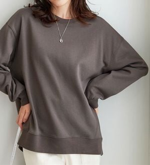 BELLUNA（ベルーナ）の「軽やか綿混！大人サマ見えスウェット（カットソー）」｜詳細画像