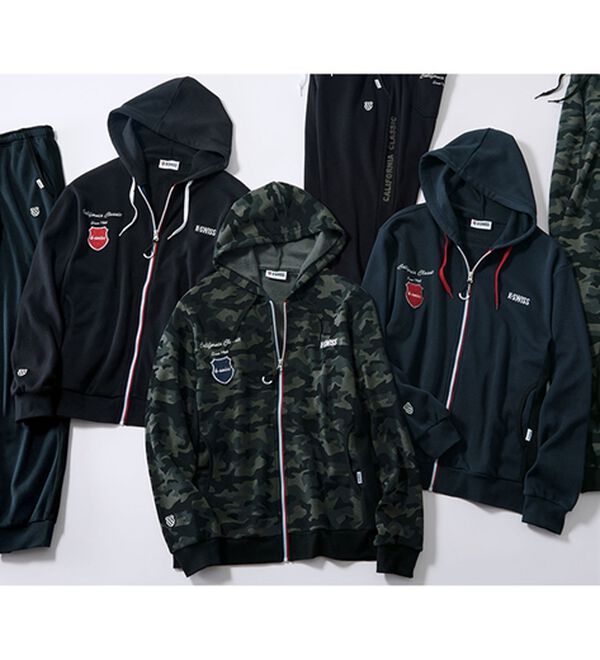 「＜ケー・スイス＞差がつく着こなし！裏起毛リラックスパーカー（メンズパーカー）」｜詳細画像