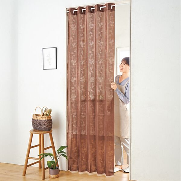 「日本製テイジン糸使用　断熱アコーディオンカーテン（のれん・間仕切り・カーテン関連品）」｜詳細画像